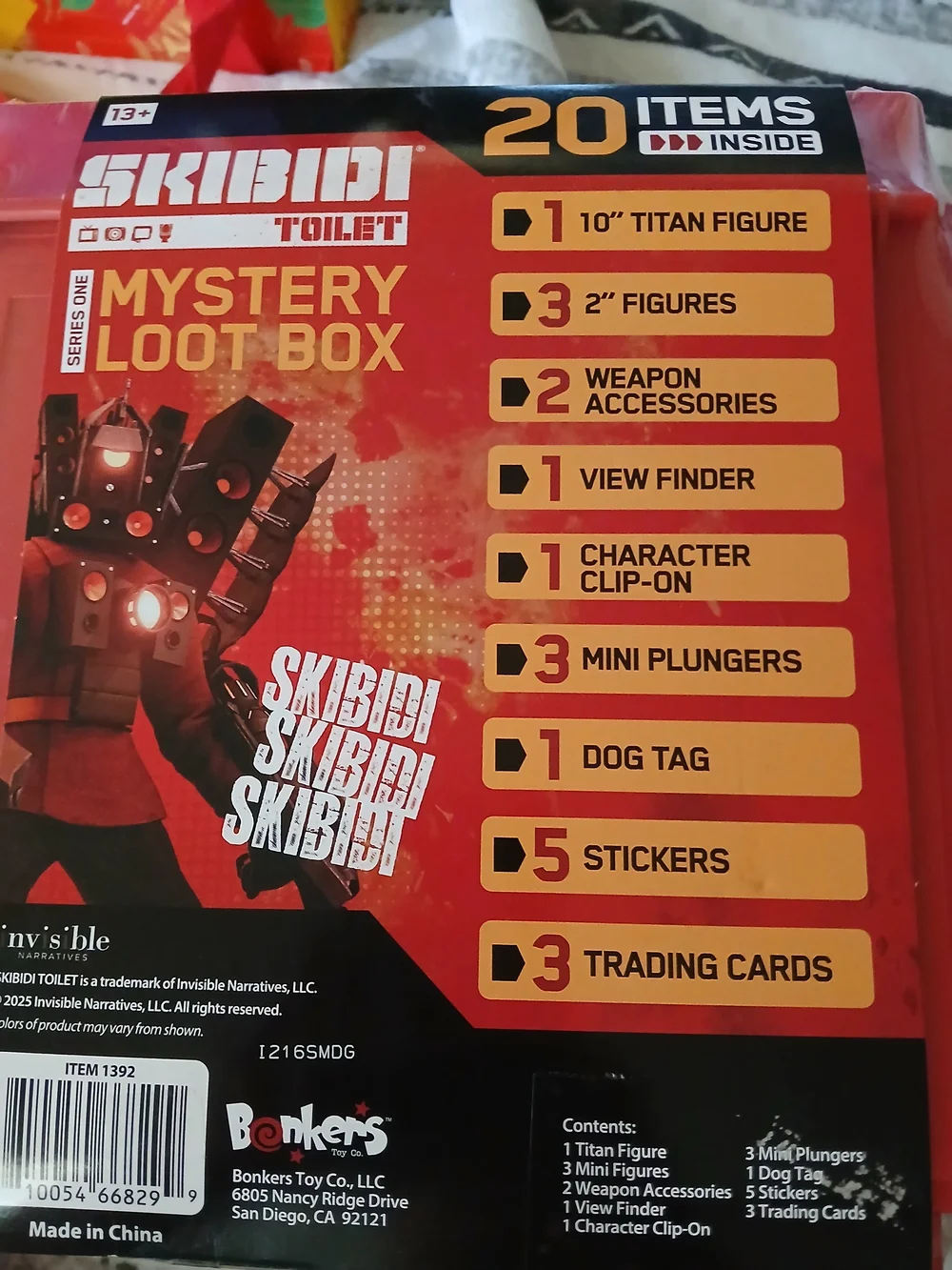 Toilet Mystery Loot Box - Red